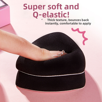 AFDF Sada púdrových puffov, vlhké aj suché dvojité použitie, prírodná špongia, trojuholníkový tvar