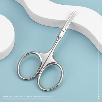 Trimmer pentru nas și sprâncene, din oțel inoxidabil, cap rotund, manual, mini, portabil