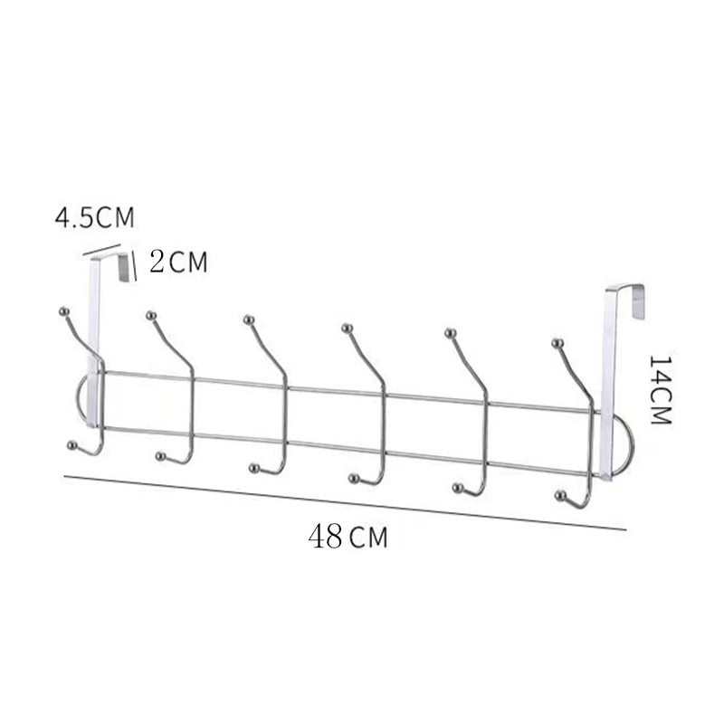 Μάρκα: Other; Υλικό: Ανοξείδωτο ατσάλι; Μη εισαγόμενο; Με έξι κρεμάστρες για πόρτες, ντουλάπες και παράθυρα