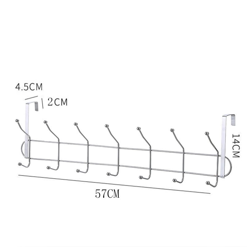 Μάρκα: Other; Υλικό: Ανοξείδωτο ατσάλι; Μη εισαγόμενο; Με έξι κρεμάστρες για πόρτες, ντουλάπες και παράθυρα