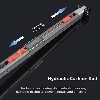 Двойно буферирани висящи колела за дървени врати (8 колела) — неръждаема стомана, Ø23 мм, вал 12 мм, носимост 80 кг