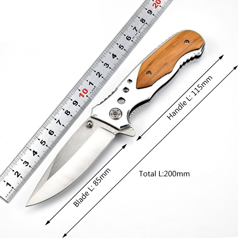 Nož za preživljavanje sa brzim otvaranjem, sklopivi prijenosni džepni nož, duljina oštrice 8 cm