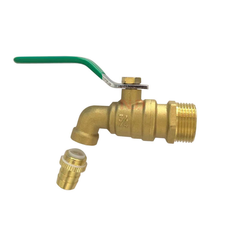 Mesingani vodovodni mlaznik, slavina za perilicu rublja s brzim otvaranjem; ručno upravljanje; navoja povezivanje; fiksni kuglasti ventil; kuglastog tipa; za vodu