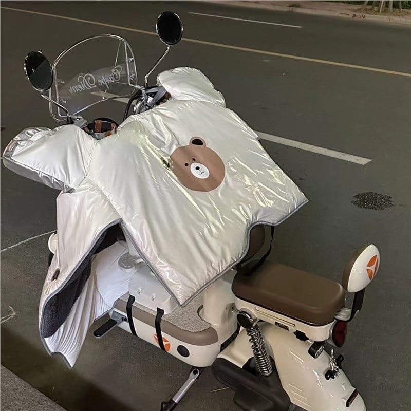 Cuvertură pentru parbrizul mașinii electrice – stil desen animat, material PU, impermeabil, Brand Jihang