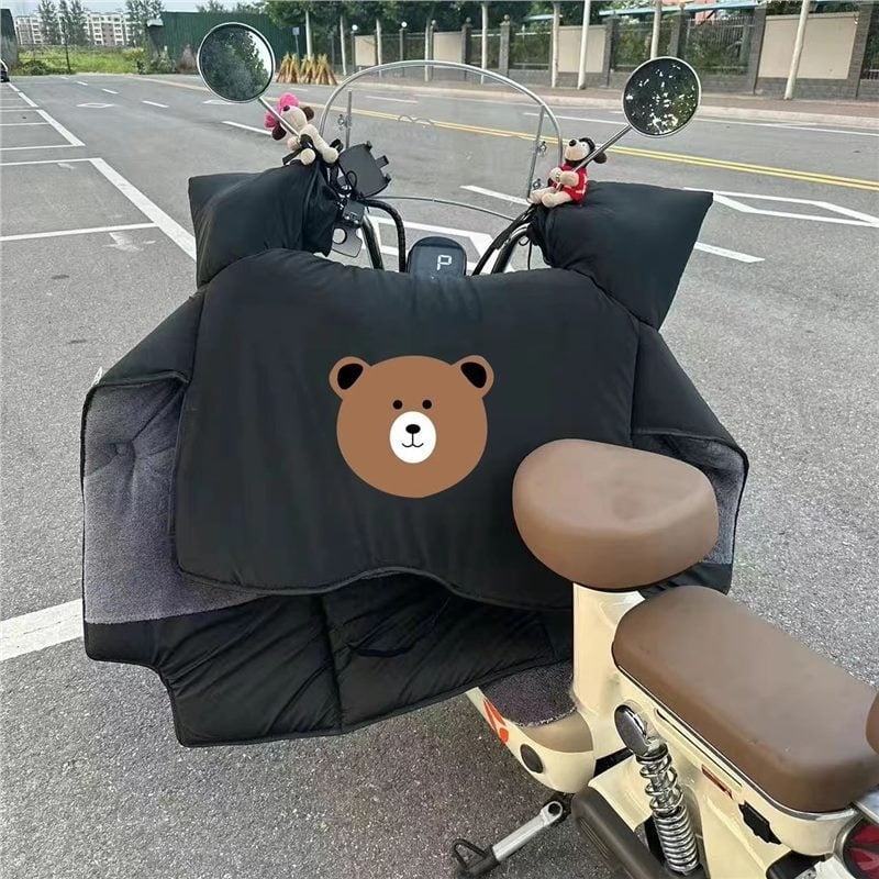 Cuvertură pentru parbrizul mașinii electrice – stil desen animat, material PU, impermeabil, Brand Jihang