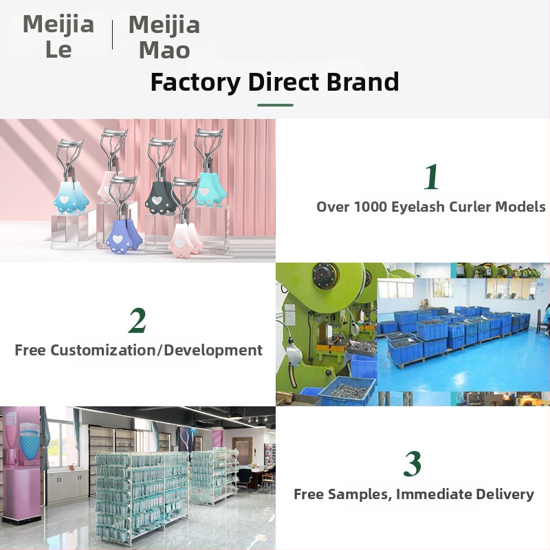 Kleštičky na mihalnice s hrebeňom, Meijia cat, ručné, čiastočne dlhodobé tvarovanie, balenie 600 kusov