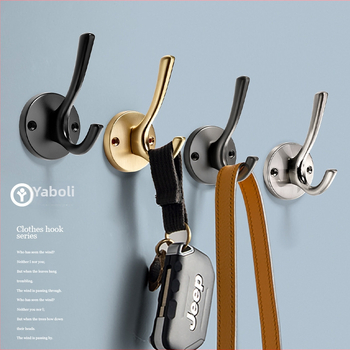 Vješalica za odjeću od cinkove legure, model Hook Series-02, površinska obrada: anodna oksidacija, brend yabaoli/Abel, stil: moderni minimalizam, lagani luksuz