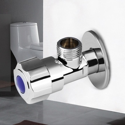 Valvă unghiulară din cupru pentru boiler de apă și toaletă, montaj pe perete, conexiune filetată manuală, presiune de lucru 0.8 MPa