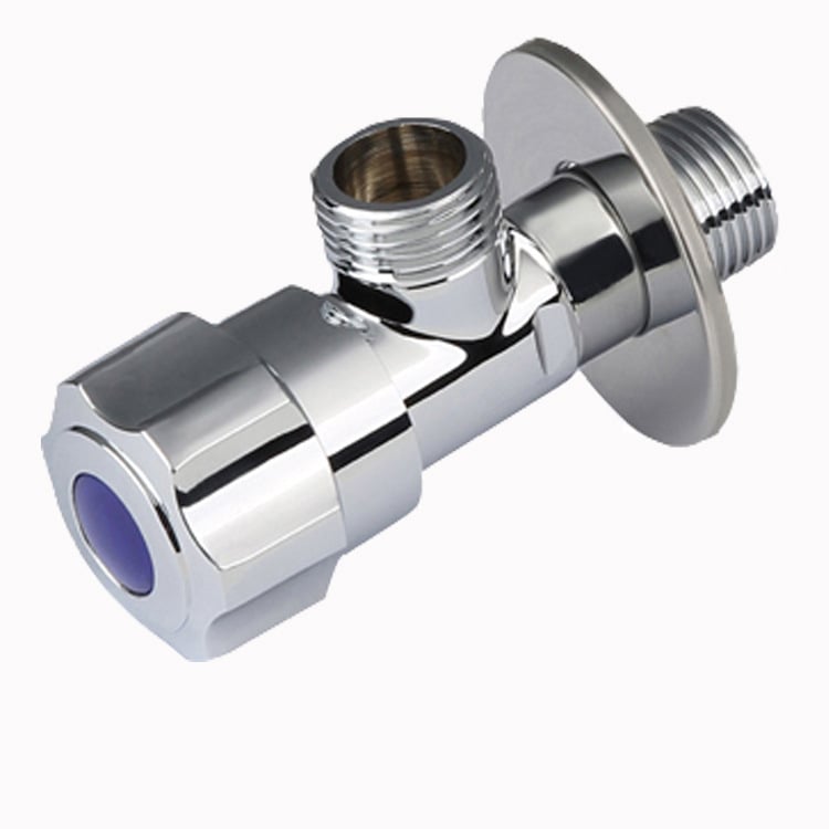Valvă unghiulară din cupru pentru boiler de apă și toaletă, montaj pe perete, conexiune filetată manuală, presiune de lucru 0.8 MPa
