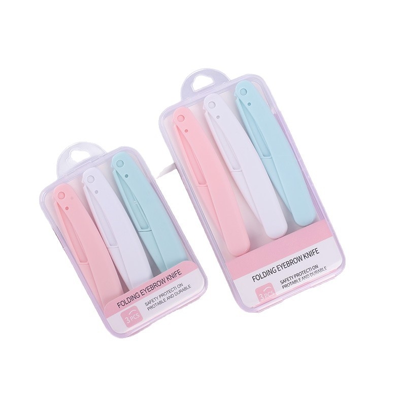 Αναδιπλούμενος τριμερ φρυδιών — σετ τριών φρυδιών για το σχήμα φρυδιών — Μάρκα Helen Beauty; Προέλευση Τζίνχουα; Υλικό ρητίνη; Τύπος εργαλείου τριμερ φρυδιών