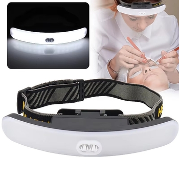 LED fejlámpa sminkhez és szempilla graftinghez USB töltéssel, magas/alacsony sugárzás, többfunkciós kültéri világítás (Eredet: Zhejiang; Nem importált; Márka: Other; Nincs licencelt magánmárka; Általános közönségnek)
