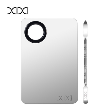 XIXI Rozsdamentes acél smink eszközök – Alapozó paletta és keverődeszka a hibátlan alaphoz