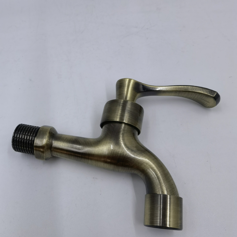 Zidni retro europski faucet za perilicu i mop lavabo – brzo otvaranje, ukrasni antički dizajn, cink lega, keramički jezgreni ventil, 4-točkovno spojenje