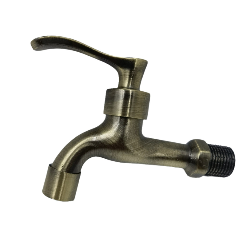Zidni retro europski faucet za perilicu i mop lavabo – brzo otvaranje, ukrasni antički dizajn, cink lega, keramički jezgreni ventil, 4-točkovno spojenje