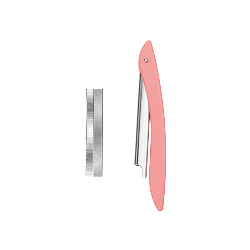 Σετ τρίμερ φρυδιών με θήκη για εναλλάξιμες λεπίδες — επαγγελματικό εργαλείο φρυδιών από ανοξείδωτο ατσάλι, για γυναίκες