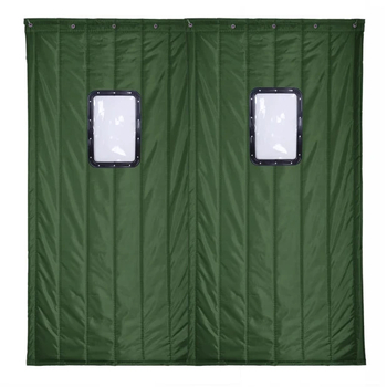 Μαγνητική κουρτίνα πόρτας από Oxford ύφασμα – για ψυχρή αποθήκευση; διατηρεί τη θερμότητα, προστασία από τον ήλιο και τη σκόνη; εγκατάσταση με γάντζο σε ράγα, πλευρική τοποθέτηση