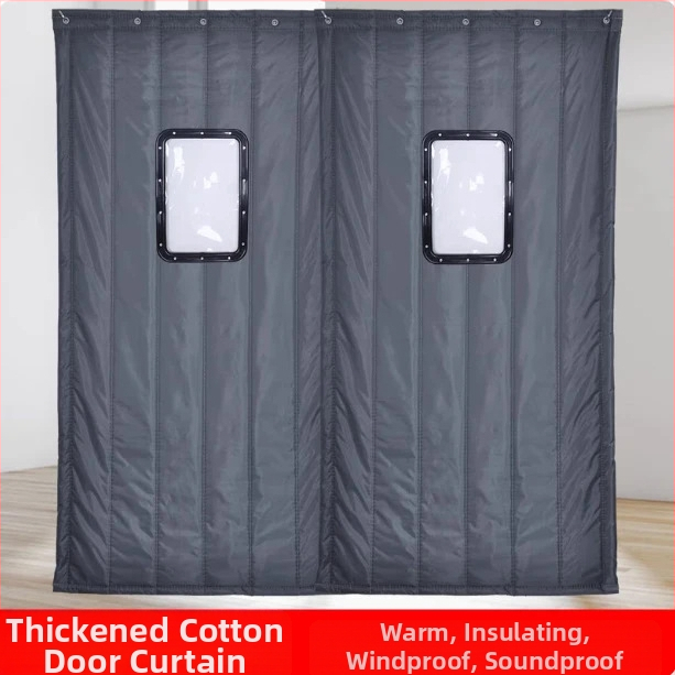 Magnetická dverová záves z Oxford materiálu – pre chladené skladovanie; udržiava teplo, ochrana proti slnku a prachu; montáž na háčik typu dráhy, bočné