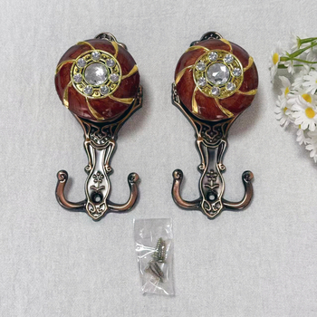 Стенна кука за завеси – цинкова сплав, лек лукс стил, с винт, Jin Yi Ge