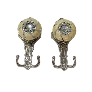 Стенна кука за завеси – цинкова сплав, лек лукс стил, с винт, Jin Yi Ge