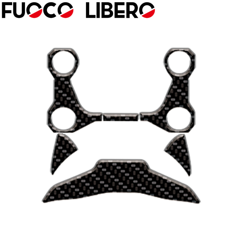 Set naljepnica za spremnik goriva za Honda CB650R/CBR650R — motiv ribje kosti, bočne naljepnice; FUOCO LIBERO; prilagodljivo; licencirana privatna oznaka