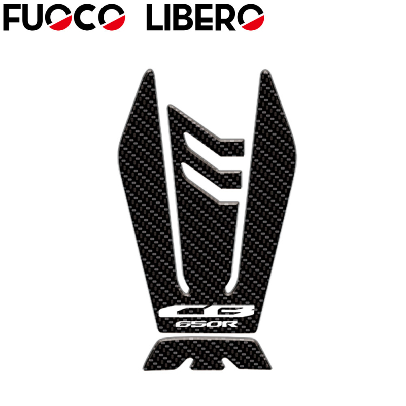 Set naljepnica za spremnik goriva za Honda CB650R/CBR650R — motiv ribje kosti, bočne naljepnice; FUOCO LIBERO; prilagodljivo; licencirana privatna oznaka