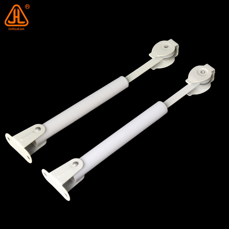 Regulator pentru șină de perdea cu două role și sârmă arc — Modelele J00-270/280/300; Materiale: plastic, nylon, oțel inoxidabil, fier; Potrivit pentru toate tipurile de perdele