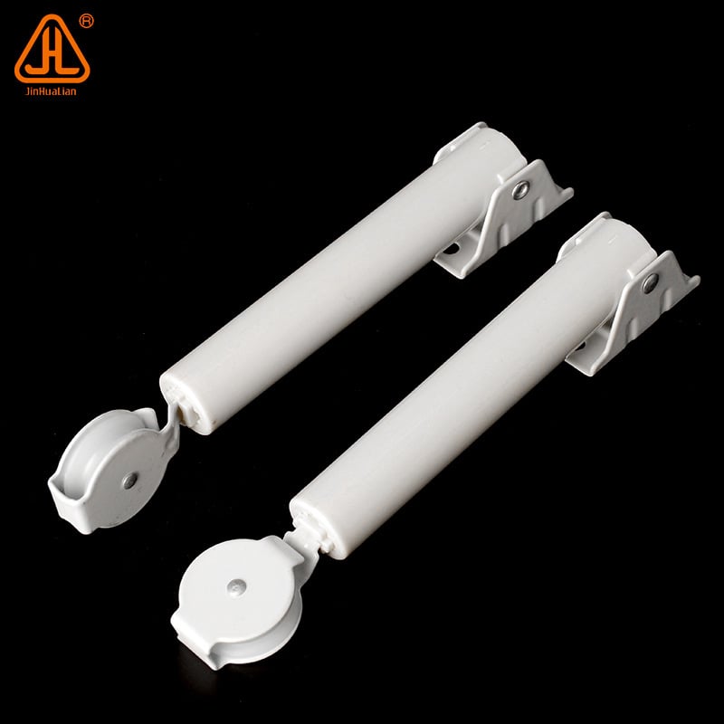 Regulator pentru șină de perdea cu două role și sârmă arc — Modelele J00-270/280/300; Materiale: plastic, nylon, oțel inoxidabil, fier; Potrivit pentru toate tipurile de perdele