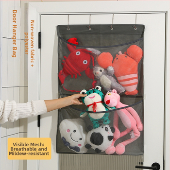 Taška na skladovanie hračiek na stenu — viacvrstvová, skladací sieťový displej stojan, z netkanej textílie