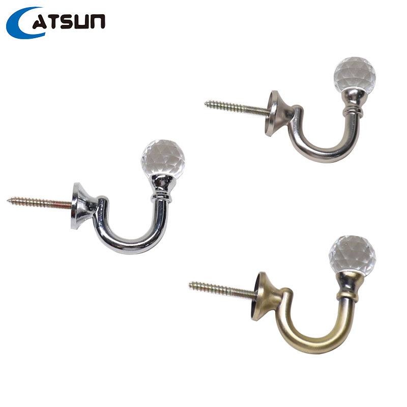 Falas függönykampó – alumíniumötvözet, modell Modern Wind, U-kampó / falra szerelhető, Home Taisheng, stílus Modern egyszerűség