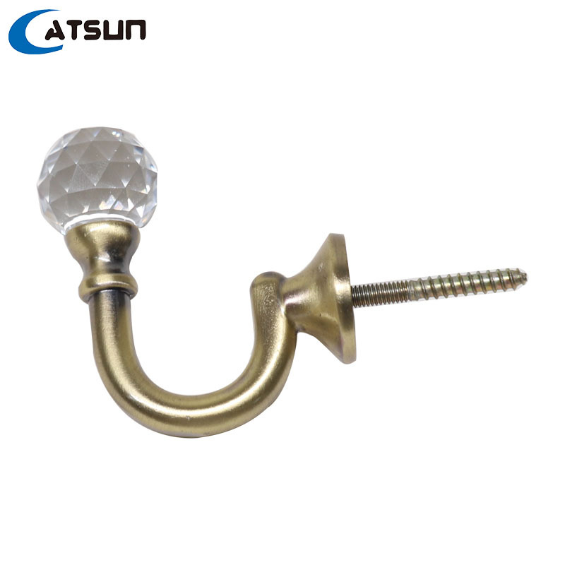 Falas függönykampó – alumíniumötvözet, modell Modern Wind, U-kampó / falra szerelhető, Home Taisheng, stílus Modern egyszerűség