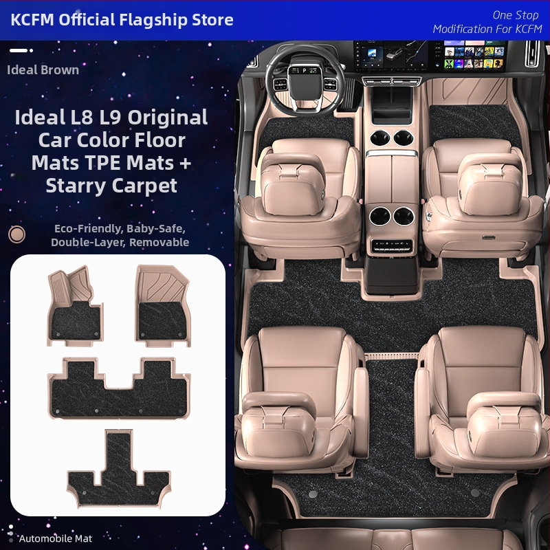 KCFM TPE autokoberce pre špeciálne autá, Kód produktu Ideal, protisklznové TPE podložky na nohy