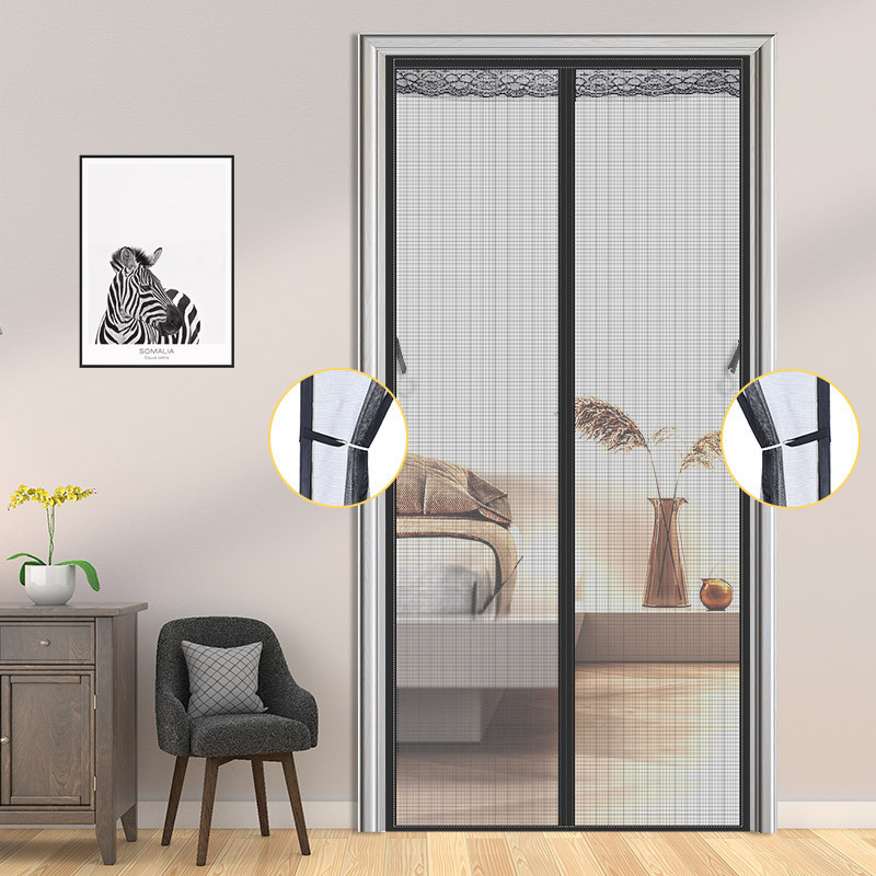 Мрежеста завеса за врата за дневна, спалня и ресторант, модерен минималистичен стил