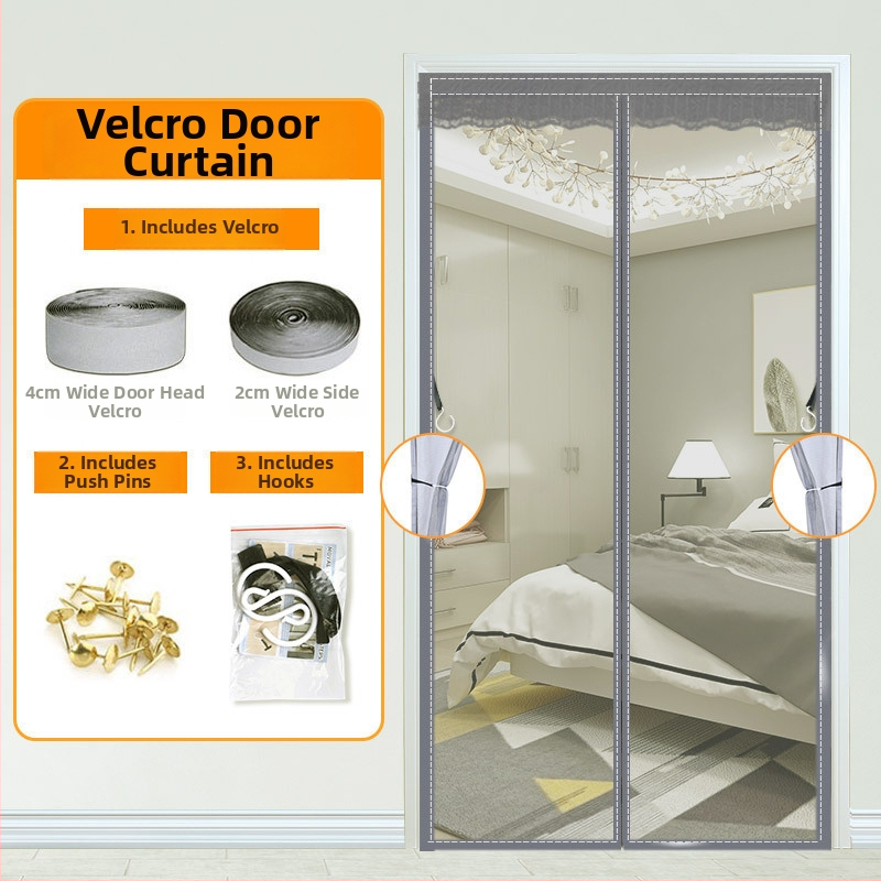 Sieťová dverová záves, moderný minimalistický štýl, do obývačky, spálne a reštaurácie