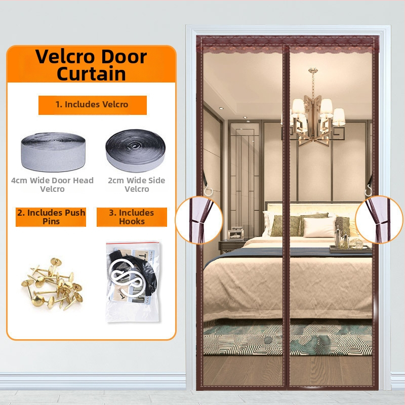 Sieťová dverová záves, moderný minimalistický štýl, do obývačky, spálne a reštaurácie