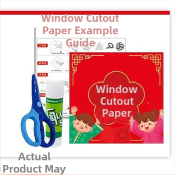 Okno papierové rezanie vzor pre deti DIY – materiál: papier, balenie: Opp taška, kategória: oknové mriežky