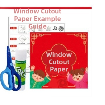 Okno papierové rezanie vzor pre deti DIY – materiál: papier, balenie: Opp taška, kategória: oknové mriežky