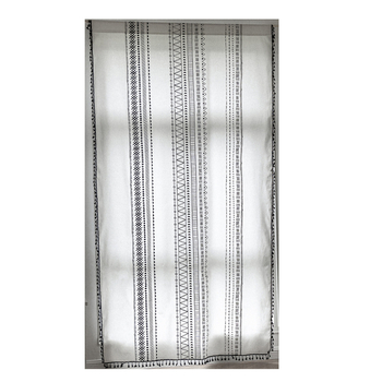 Cortine Boho imprimate pentru bucătărie și dormitor, semi-întunecare (40-70%), amestec poliester-bumbac, imprimare, compatibile cu ferestre de tip bay