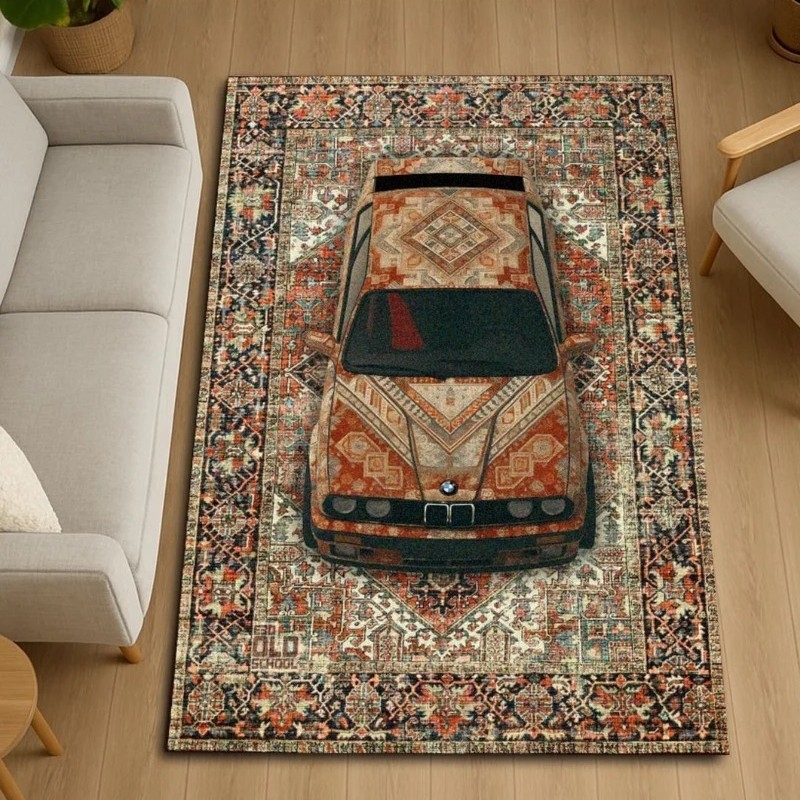 Covoraș de podea velur pentru living și dormitor - antiderapant, lavabil, pătrat, model solid