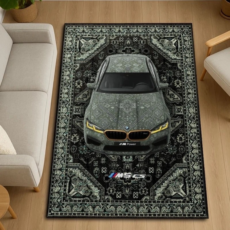 Covoraș de podea velur pentru living și dormitor - antiderapant, lavabil, pătrat, model solid