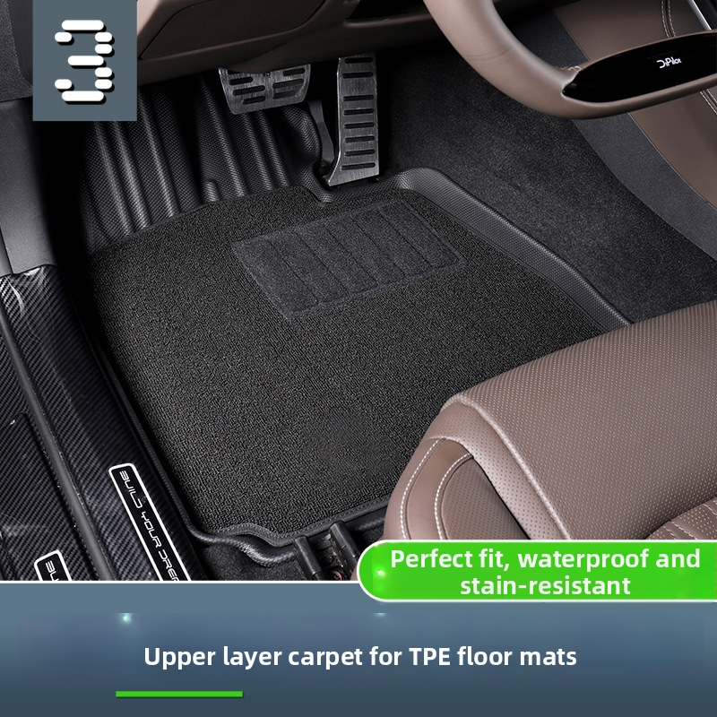 Podlahové rohože do auta pre rôzne modely (Polypropylén; 10 mm; Pôvod Guangzhou; Možnosť potlače loga)