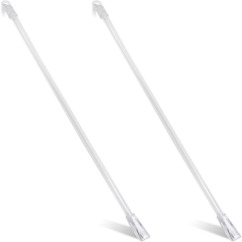 Hai Yiming 6-set akrilnih rotirajućih šipki za zavjese - materijal POM, pogodno za sve vrste zavjesa, prilagodljiva prerada