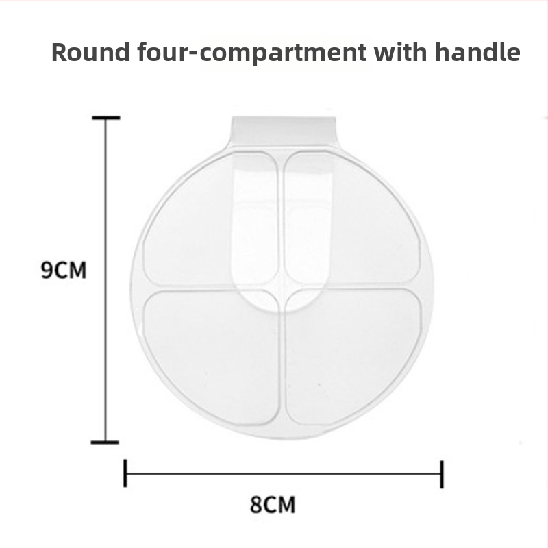 Wafferday Prenosná akrylová paleta so štvorcovým usporiadaním priehradiek na miešanie tekutého mejkapu, kozmetický nástroj