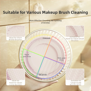 Silikónová krabička na čistenie štetcov na make-up a súprava na čistenie Beauty Egg so skladovacím boxom a stojanom na sušenie