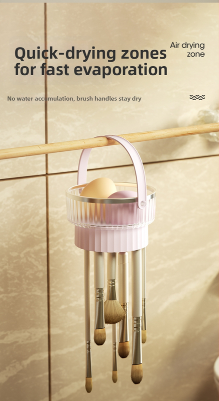 Silikónová krabička na čistenie štetcov na make-up a súprava na čistenie Beauty Egg so skladovacím boxom a stojanom na sušenie