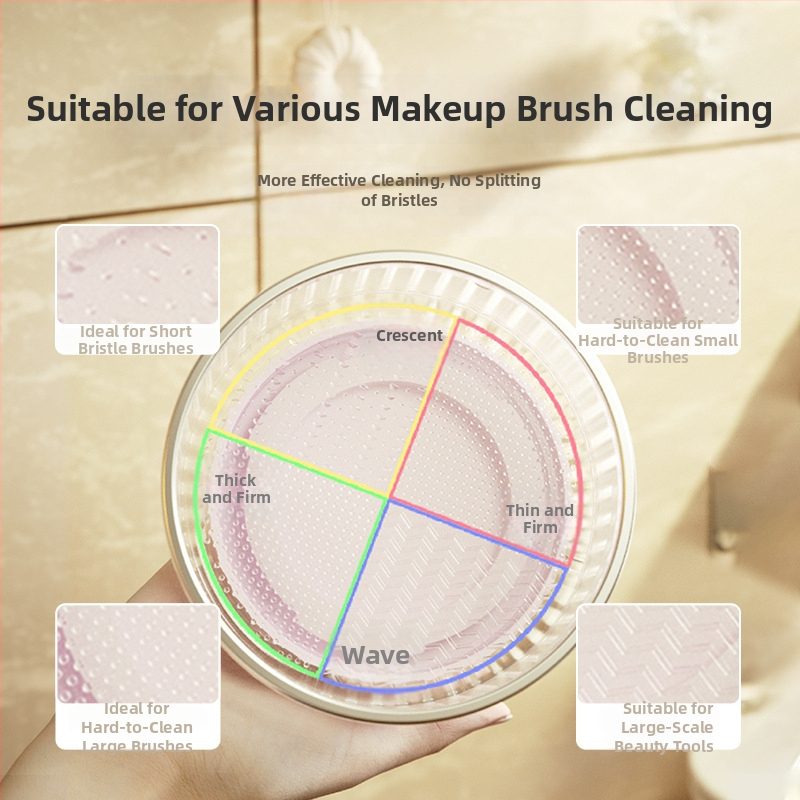 Silikónová krabička na čistenie štetcov na make-up a súprava na čistenie Beauty Egg so skladovacím boxom a stojanom na sušenie