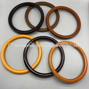 Ξύλινο κυκλικό δαχτυλίδι για DIY βραχιόλι και λαβή τσάντας – αξεσουάρ από ξύλο (Υλικό: Ξύλο; Μάρκα: Junfeng; Στυλ: Εθνικό στυλ; Μοτίβο: Μονόχρωμο; Λειτουργία: Μείωση φόρτου)