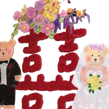 Esküvői ablakmatrica boldog szavakkal (anyag: selyem virág; kategória: boldog szó; import: Nem; márka: Egyéb)