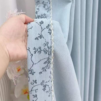 Cortine chenille duble, blackout total, jacquard, umbrire 70–90%, pentru living, dormitor, balcon, lux minimalist în stil francez