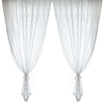 Κουρτίνες φλανελ με δαντέλα και γάζα, διαφανείς (σκιά 1–40%), αγροτικό στυλ, εγκατάσταση χωρίς διάτρηση