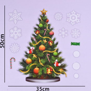 Božićne naljepnice za prozorsko staklo – PVC, uklonjive elektrostaticke naljepnice, marka Jiacheng jc